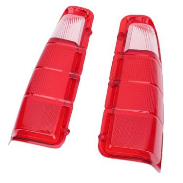 Imagem de aqxreight Par de Lentes de Luz Traseira BIKE 073 Esquerda Direita Caminhão Luz Traseira Vermelha Substituição da Caixa para Power Wagon 1972-1980 a Parte Anterior B Lente de Tampa da do Caminhão