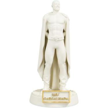 Imagem de Estátua Exu Gargalhada Umbanda Candomblé (Cor Mármore Dourado)