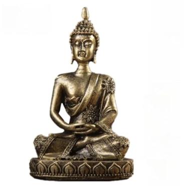 Imagem de FENNYYAR Estátua de Buda Escultura Budismo Estatueta Fengshui, 11 cm 4,3 polegadas, meditação interior quarto decoração de casa
