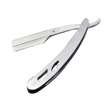 Imagem de Navalha De Barbeiro Profissional Manual De Aço Inoxidável Com Lâmina R