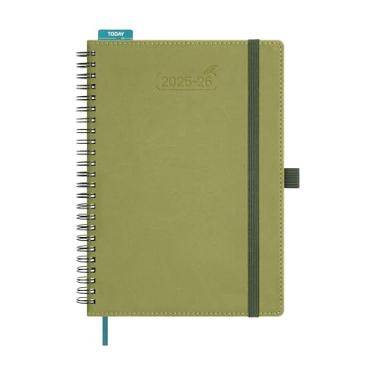 Imagem de BEZEND Agenda 2025-2026 semanal e mensal, calendário acadêmico de 14,7 cm x 21,6 cm (25 de julho a 26 de dezembro) Consulta diária vertical com horário horário e guia mensal, espiral, capa mole de