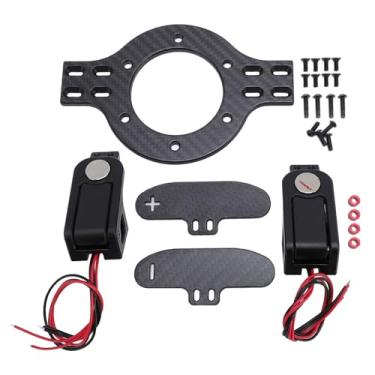 Imagem de aqxreight Pás de Fibra de Carbono Simulação de Jogo RC Volante Pás Magnéticas Com Montagem de 70mm para 923 G29 G27 G25 G920 para T300 T500 G25 G920 T500 Variet PaddlesRC Game Simulation