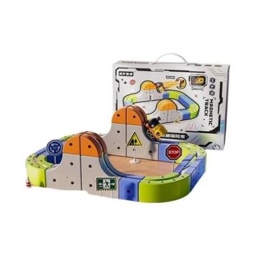 Imagem de Conjunto De Pista Magnética Elétrica Para Crianças Com Mais De 100 Peç