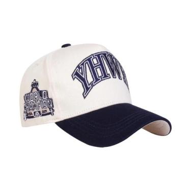 Imagem de Boné De Beisebol Unissex Ajustável Com Bordado De Letras YHWH, Chapéu 