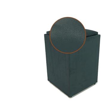 Imagem de Puff em Suede com Almofada – Puff Decorativo Confortável e Elegante para Sala, Quarto e(Cinza Almofada)