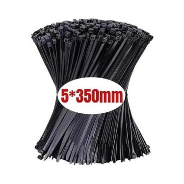 Imagem de Abraçadeiras Pretas Autotravantes 200/100 Peças Alta Resistência À Tra