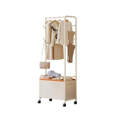 Imagem de Cabide independente para piso e suporte de chapéu para quarto, adaptável com rodas, ideal para organizar roupas, bolsas e acessórios, organizador de armário de casa moderno capa alta ra