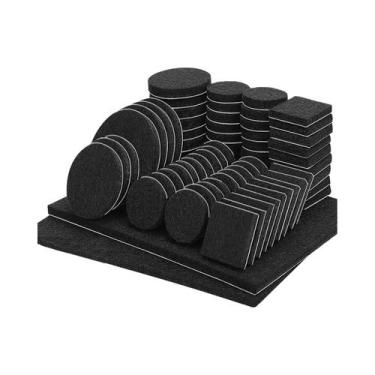 Imagem de 107 Peças De Almofadas De Feltro Autoadesivas Para Móveis Protetores D