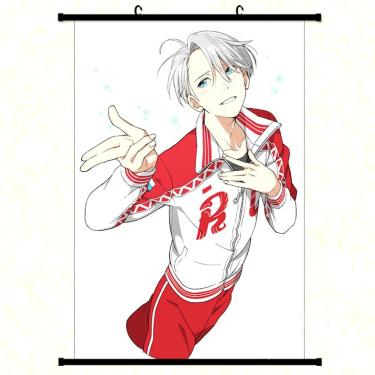 Imagem de Arte de parede em tela Yuris on Ices Victors Nikiforovs Anime 40x60cm