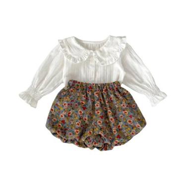 Imagem de Conjunto De Roupas De Outono Para Meninas De 0 a 4 Anos, Top Jacquard 