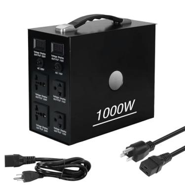 Imagem de VEVEL Transformador conversor de tensão 1000 Watt Step Up/Down Converter de 110V-120V para 220V-240Vt e de 220V-240V para 110V-120V disjuntor reinicializável