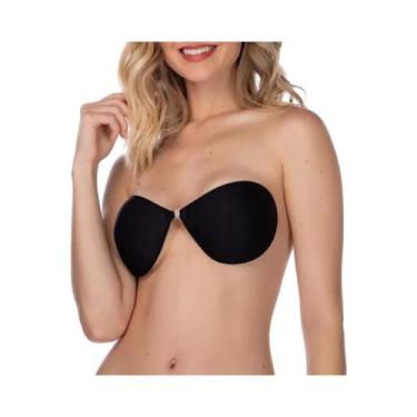 Imagem de Sutiã Invisível Aderente Com Bojo e Sem Alças Lupo, Preto, M