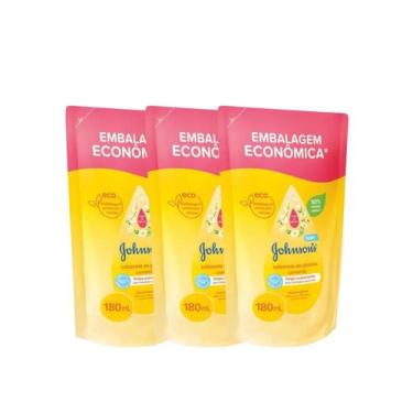 Imagem de 3 Refil Sabonete Líquido Glicerina Camomila 180ml Johnson's - Johnson'