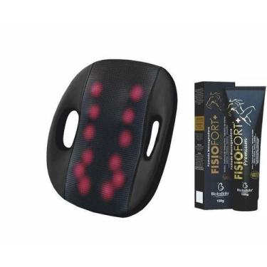 Imagem de Almofada Massageadora Shiatsu Lumina 3d Bivolt + Fisiofort Premium