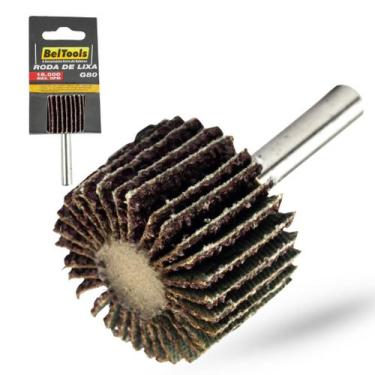 Imagem de Roda De Lixa 40x20mm G80 c/ Haste 1/4 Beltools