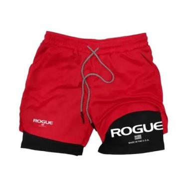 Imagem de Shorts De Corrida Masculinos De Verão 2 Em 1, Roupas Esportivas De Com