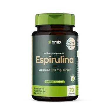 Imagem de Espirulina - 70 Cápsulas - Omix-Unissex