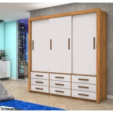 Imagem de Guarda Roupa Anjos Sem Espelho Cinamomo/Off - Carioca Móveis