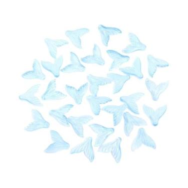 Imagem de Contas De Vidro Em Forma De Cauda De Sereia Coloridas 30pcs DIY Para F