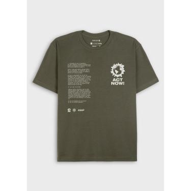 Imagem de T-shirt vintage act now forest mc OSKLEN-Masculino