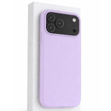 Imagem de Capa Case Premium de Couro Slim para iPhone 17 Pro Max Compatível com Mag-safe Anti-Impacto (LILÁS)