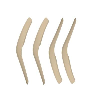 Imagem de 4 pçs conjunto porta interior do carro frente traseira esquerda direita puxar alça exterior capa guarnição Compatível com bmw x1 e84 2010-2016(Beige 4pcs set)