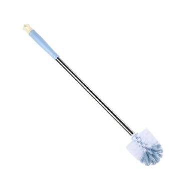 Imagem de Escova de Limpeza Banheiro com Cabo Longo Aço Inoxidável Sanitária para Cerdas Design Higiênico Ferramenta Versátil Casa