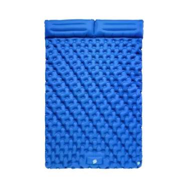 Imagem de Colchão De Ar Inflável Duplo Para Camping Com Almofada E Bomba Para Vi