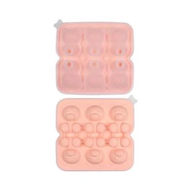 Imagem de Forma De Silicone Em Forma De Urso De Pelúcia Para Cubos De Gelo, 6 Co