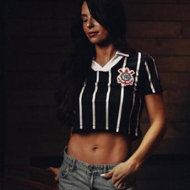 Imagem de Camisa Cropped Corinthians Dry Torcedora Feminina-Feminino