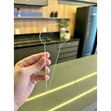 Imagem de Placa de Sabor em Acrílico para Gelato, Sorvete e Açaí, Organização e Exposição Profissional (24, Transparente)