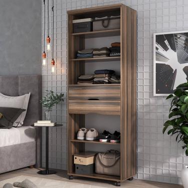 Imagem de Estante Multiuso 2 Gavetas com Prateleiras 1340 Ilan San Remo