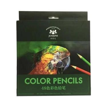 Imagem de Conjunto De Lápis De Cor Vibrantes De Madeira Para Artistas E Estudant