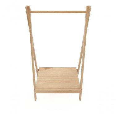 Imagem de Arara Infantil De Madeira Montessoriana P/ Roupas Promo