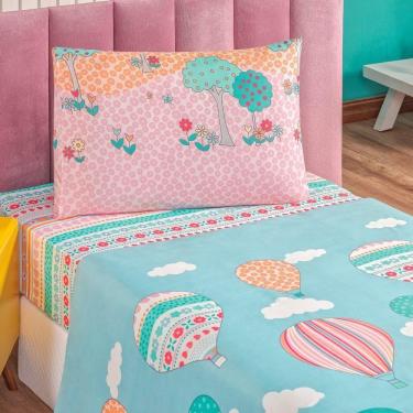 Imagem de Jogo De Cama Lençol Bouti Infantil Kids Solteiro 03 Peças - Balão