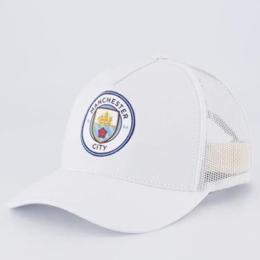 Imagem de Boné Manchester City Trucker Branco - Supercap, Único