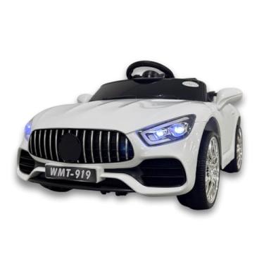 Imagem de Carrinho Elétrico Infantil 6V Super GT Turbo Conversível Branco