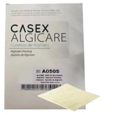 Imagem de Curativo Alginato Calcio Feridas Machucados 5x5cm 01 Unidade