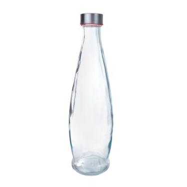 Imagem de Garrafa de vidro com tampa hermética 1litro - CASITA, Vermelho