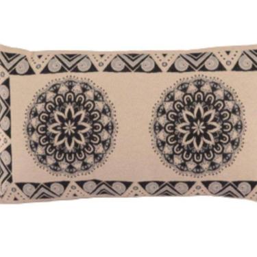 Imagem de Capa De Almofada Decorativa Turin Retangular 1 Peça 58% Algodão / 42% Poliéster - Mandala Marinho