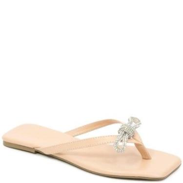 Imagem de Sandália Rasteira Laço Brilho Sapato Show 14568-Feminino