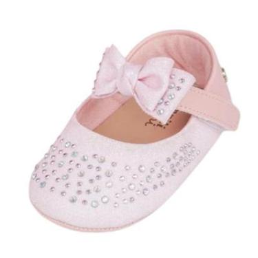 Imagem de Sapatilha Infantil Menina Bebê Conforto Brilho Nina Pampili-Feminino