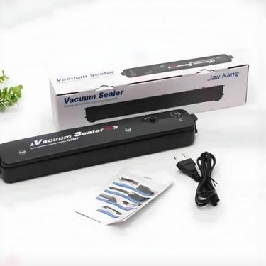 Imagem de Seladora a Vacuo Domestica 110v remove o ar, sela e desliga automatica