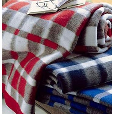 Imagem de Cobertor Casal Boa Noite Guaratinguetá Xadrez - Guaratiguetá, Azul