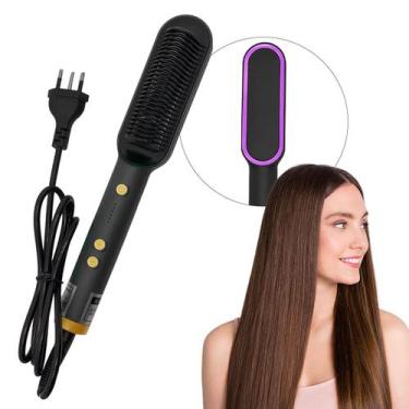 Imagem de Escova Alisadora Bivolt com Controle de Temperatura - Nilo-imports
