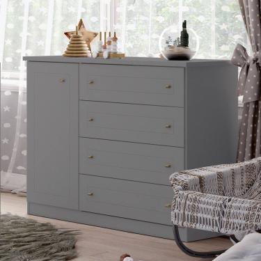 Imagem de Comoda Mississipi 01 Porta 04 Gavetas Henn