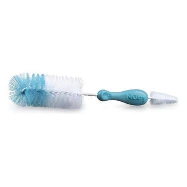 Imagem de Escova Para Limpar Mamadeira E Bicos 2 Em 1 Nylon Nûby - Nuby, Azul