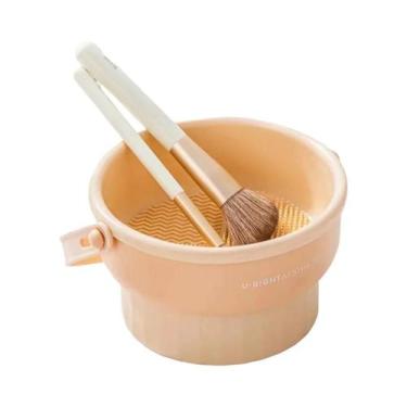 Imagem de Caixa De Limpeza De Pincéis De Maquiagem De Silicone, Conjunto De Ferr