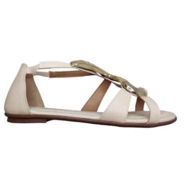 Imagem de Sandália Feminina Beira Rio Conforto Tiras Dourado 8367.873-Feminino
