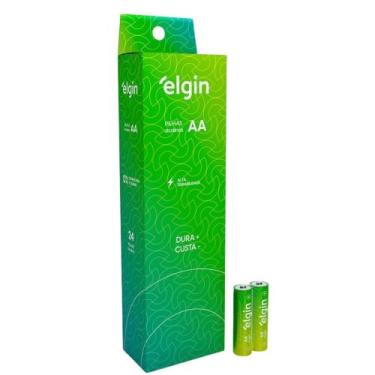 Imagem de Pilhas Alcalinas AAA Tubo 24 Peças Alta Durabilidade Elgin